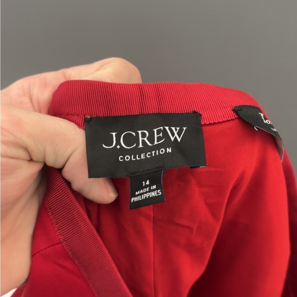 J.Crew Collection Pleated Wide Leg Tuxedo Pant in Italian Wool Size 14 - Picture 4 of 6